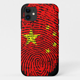Chinese fingerprint  flag iPhone 11 case