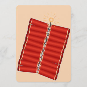 Chinese Firecrackers Invitation