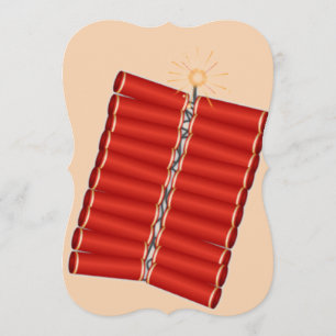 Chinese Firecrackers Invitation