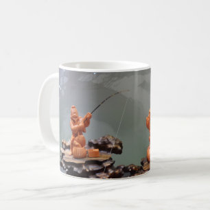 Chinese Fisherman White Coffee Mug