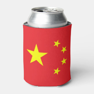 Chinese Flag Can Cooler