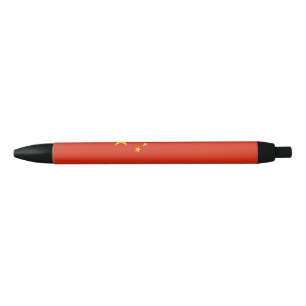 Chinese Flag (China) Black Ink Pen