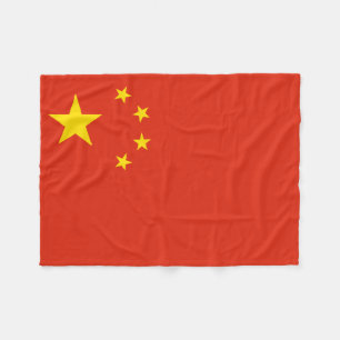 Chinese Flag (China) Fleece Blanket