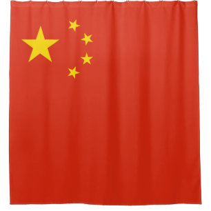 Chinese Flag (China) Shower Curtain