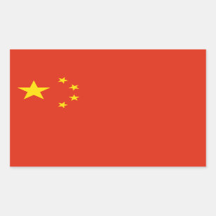 Chinese Flag, Flag of China Rectangular Sticker