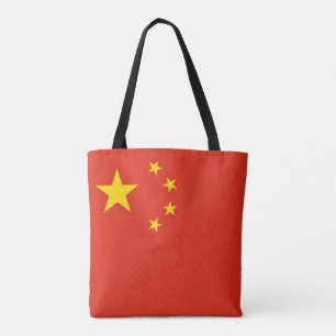 Chinese Flag, Flag of China Tote Bag