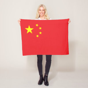 Chinese Flag Fleece Blanket