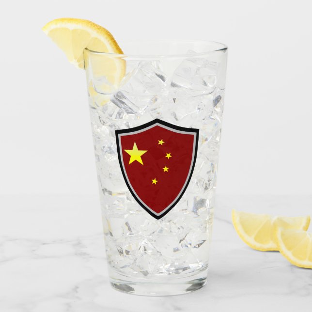 Chinese flag glass (Front Ice)