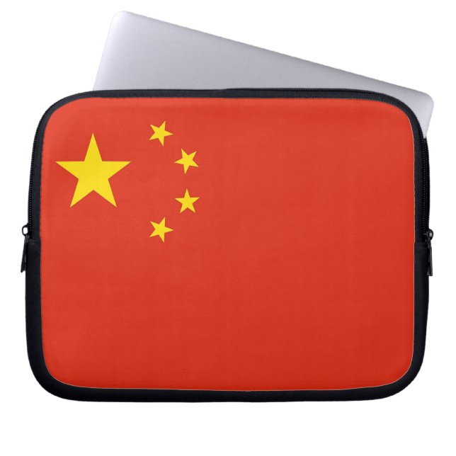 Chinese Flag Laptop Sleeve (Front)