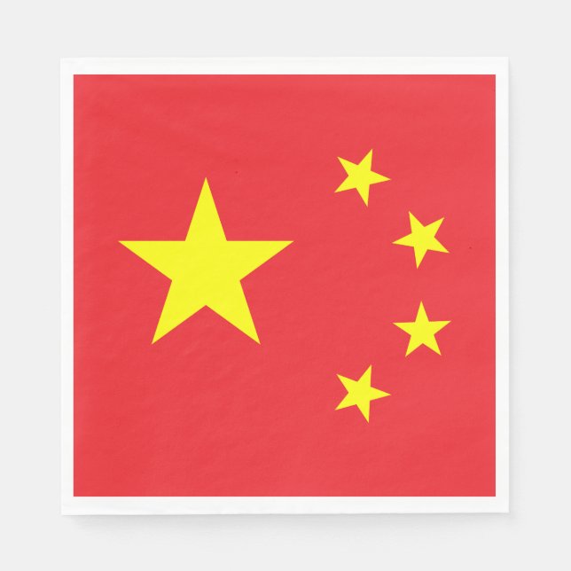 Chinese Flag Napkin (Front)