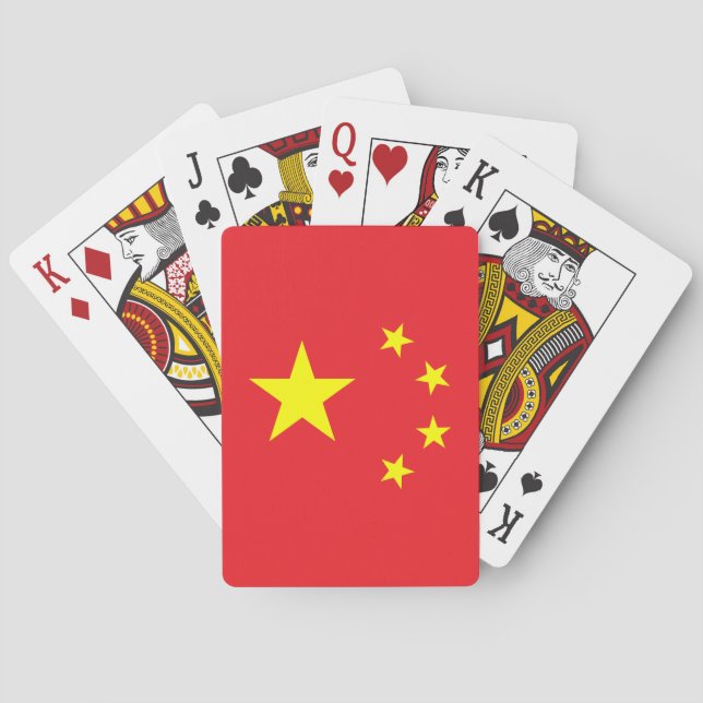 Chinese Flag Playing Cards (Back)