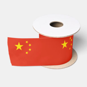 Chinese Flag Ribbon, China holiday /sports Satin Ribbon
