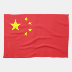Chinese Flag Tea Towel