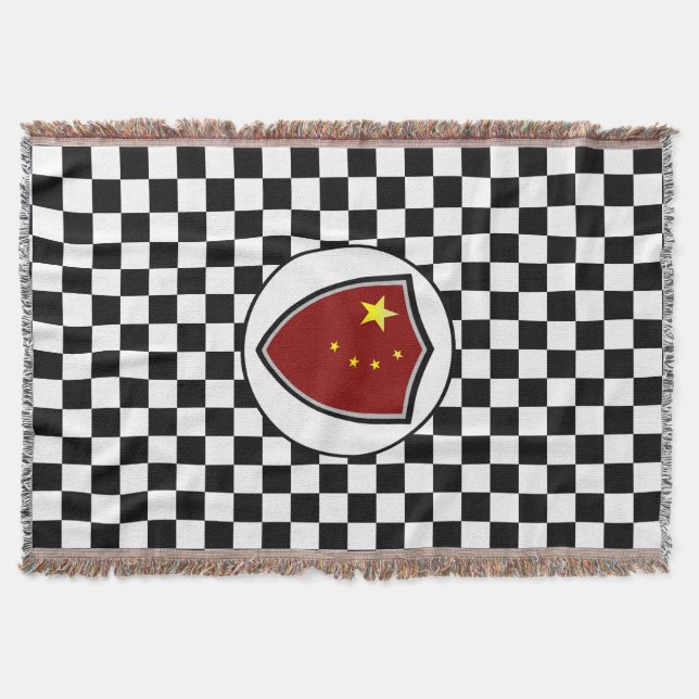Chinese flag throw blanket (Front)