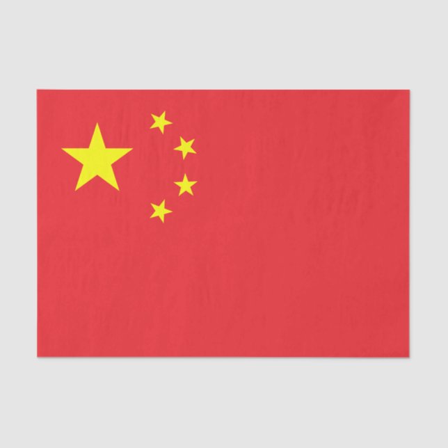 Chinese Flag Tissue Paper (Front)