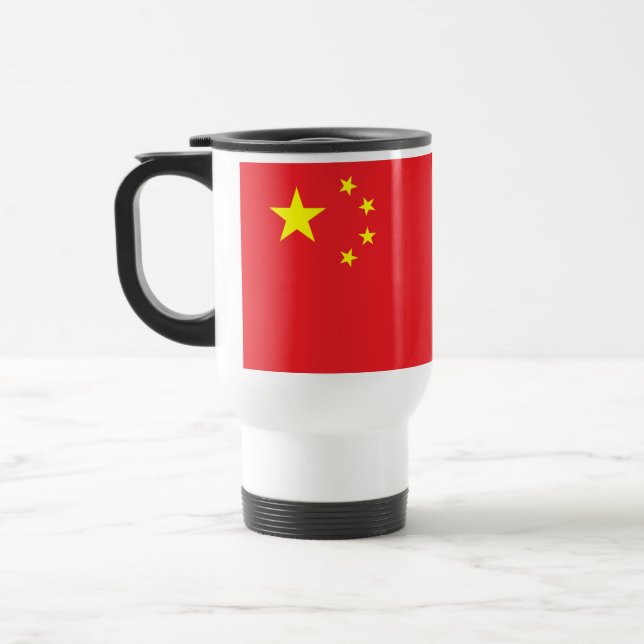 Chinese Flag Travel Mug (Left)
