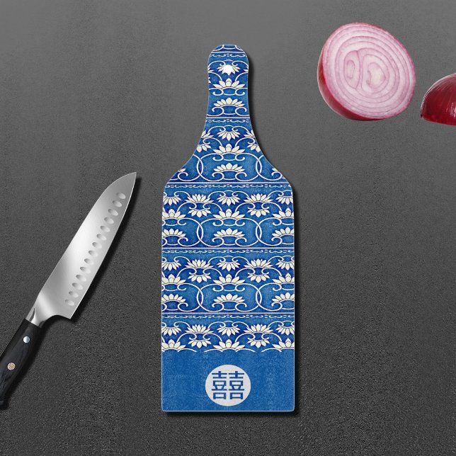 Chinese floral -double happiness cutting board (Creator Uploaded)