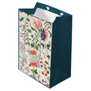 Chinese floral pattern mid 18th century medium gift bag