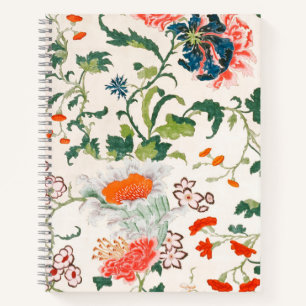 Chinese floral pattern mid 18th century notebook