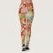 Chinese Floral Print Leggings