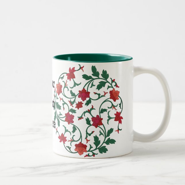 chinese floral Two-Tone coffee mug (Right)