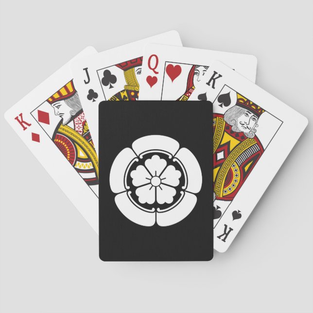 Chinese flower in goka playing cards (Back)