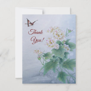 Chinese Flower with Butterfly