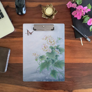 Chinese Flower with Butterfly  Clipboard