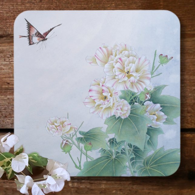 Chinese Flower with Butterfly  Coaster (Creator Uploaded)