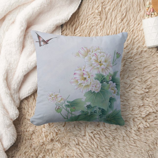 Chinese Flower with Butterfly  Cushion (Blanket)
