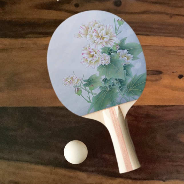 Chinese Flower with Butterfly  Ping Pong Paddle (Creator Uploaded)