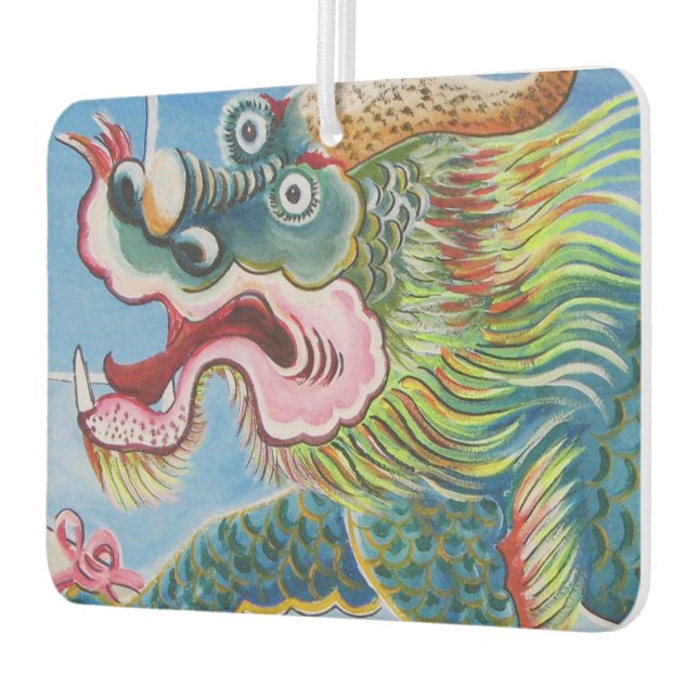 Chinese Foo Dog / Lion Guardian Mural Car Air Freshener (Left)