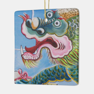 Chinese Foo Dog / Lion Guardian Mural Ceramic Ornament