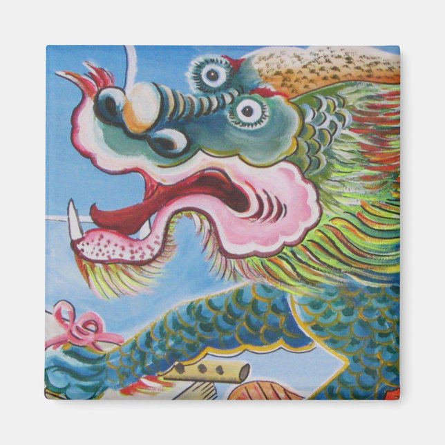 Chinese Foo Dog / Lion Guardian Mural Magnet (Front)