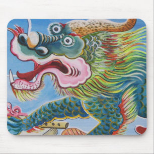 Chinese Foo Dog / Lion Guardian Mural Mouse Mat