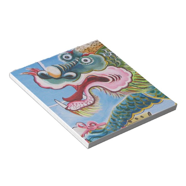 Chinese Foo Dog / Lion Guardian Mural Notepad (Angled)