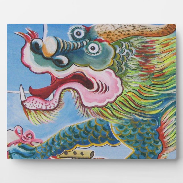 Chinese Foo Dog / Lion Guardian Mural Plaque (Front)