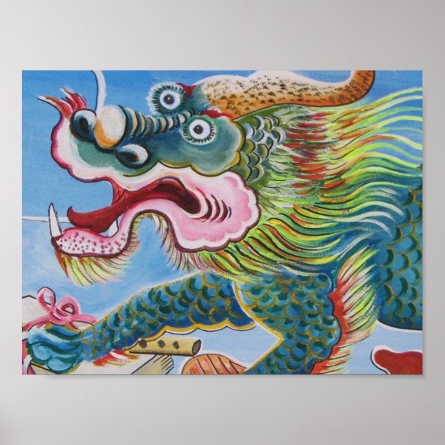 Chinese Foo Dog / Lion Guardian Mural Poster (Front)