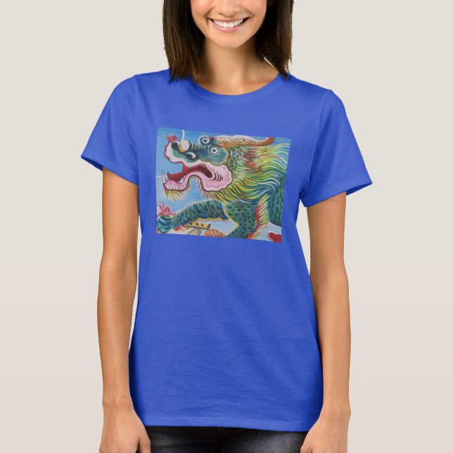 Chinese Foo Dog / Lion Guardian Mural T-Shirt (Front)