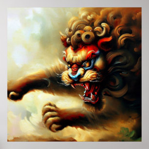 Chinese Foo Lion (10) Poster