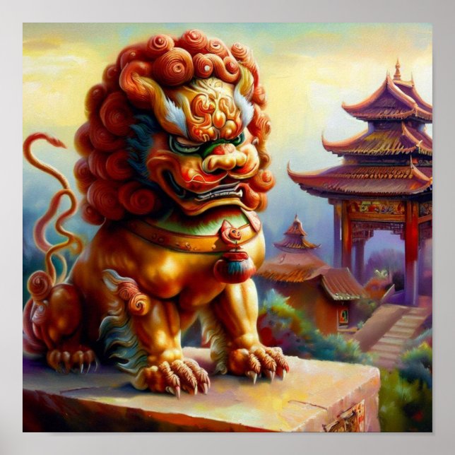 Chinese Foo Lion (13)  Poster (Front)