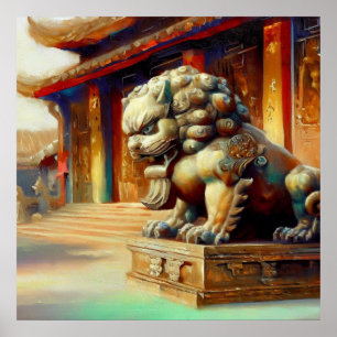Chinese Foo Lion (16) Poster