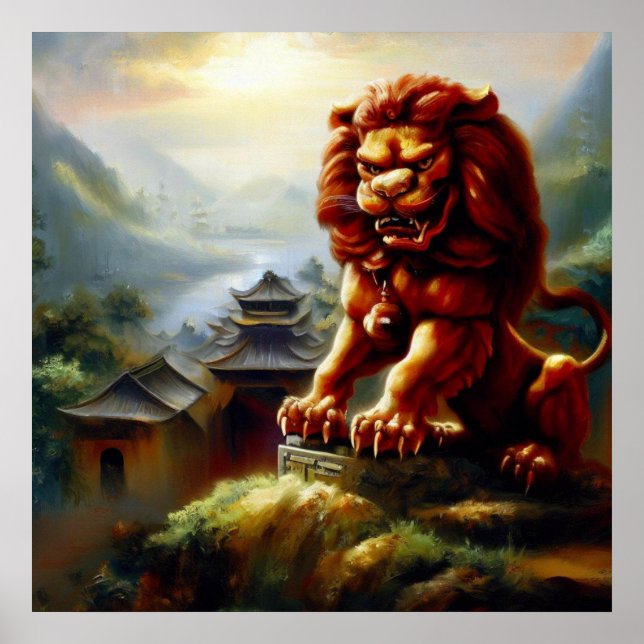  Chinese Foo Lion (18)  Poster (Front)