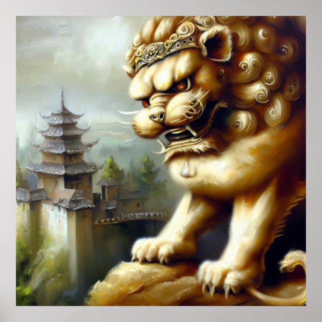 Chinese Foo Lion (19)  Poster (Front)