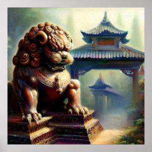 Chinese Foo Lion (22)  Poster