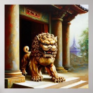 Chinese Foo Lion (23) Poster