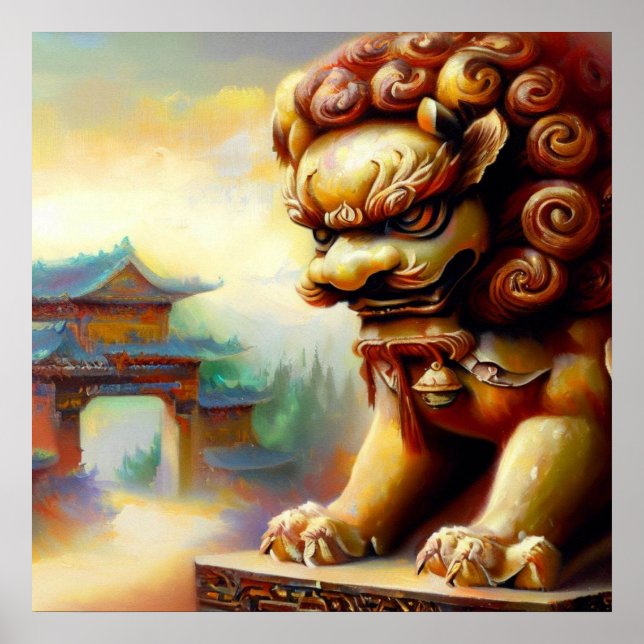 Chinese Foo Lion (24)  Poster (Front)