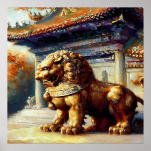 Chinese Foo Lion (25)  Poster