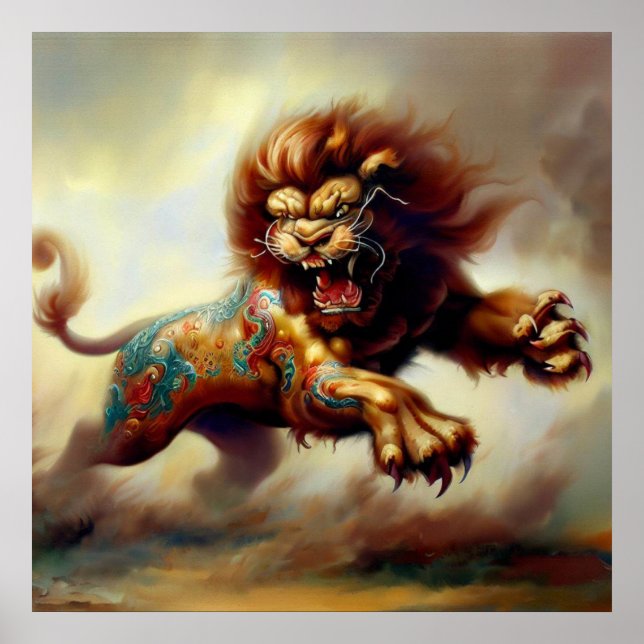 Chinese Foo Lion (26)  Poster (Front)