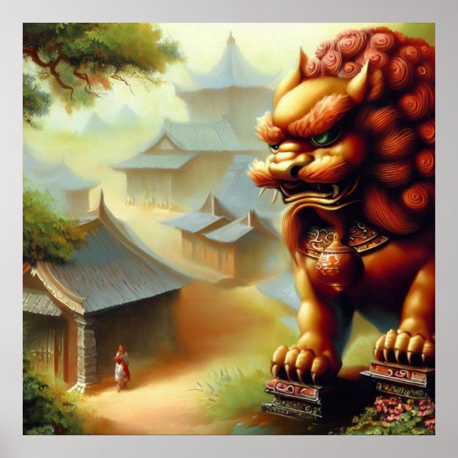 Chinese Foo Lion (3)  Poster (Front)